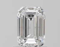 Classic 1.07 CT Emerald Shape E Color SI1 Clarity Lab grown Diamond For Anniversary Ring