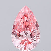 Surprise 0.68 CT Pear Shape Fancy Vivid Pink Color VVS1 Clarity Lab Grown Diamond For Found Time