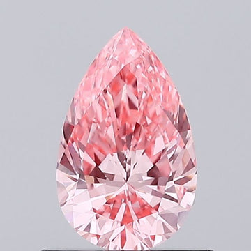 Surprise 0.68 CT Pear Shape Fancy Vivid Pink Color VVS1 Clarity Lab Grown Diamond For Found Time