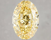 Timeless 4.85 CT Oval Shape Fancy Vivid Yellow Color VS1 Clarity Moissanite Diamond For Wedding Ring