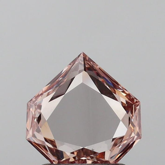 Ultimate 1.13 CT Rose Cut Shape Fancy Brownish Pink Color VS2 Clarity Moissanite Diamond For Special one Ring