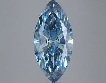 Ultimate Of 3.84 CT Marquise Shape Fancy Vivid Blue Color VS2 Clarity Lab Grown Diamond For Dear Time