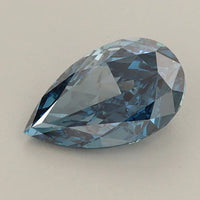 Perfect 1.19 CT Pear Shape Fancy Vivid Blue Color VS1 Clarity Moissanite Diamond For Held Gaze
