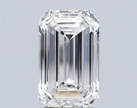 Elegant 3.00 CT Emerald Shape E Color SI1 Clarity Moissanite Diamond For Gift Ring