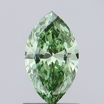 Designer Of 0.88 CT Marquise Shape Fancy Vivid Green Color VS1 Clarity Lab Grown Diamond For Propose Ring
