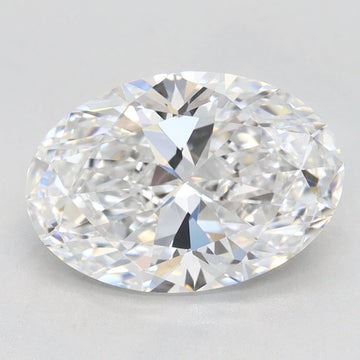 Designer 2.06 CT Oval Shape D Color VVS1 Clarity Lab grown Diamond For Slow Fire