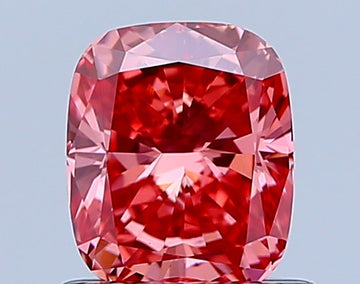 Bright 0.86 CT Cushion Shape Fancy Vivid Pink Color VVS1 Clarity Lab Grown Diamond For True Grace