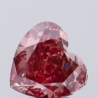Fantastic 2.88 CT Heart Shape Fancy Vivid Brownish Pink Color SI1 Clarity Moissanite Diamond For Special one Ring