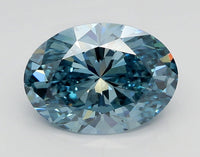 Designer Of 1.99 CT Oval Shape Fancy Vivid Blue Color VS2 Clarity Lab Grown Diamond For Endless Calm