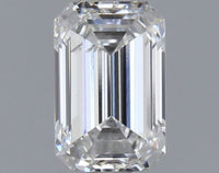 Bright 1.03 CT Emerald Shape E Color SI1 Clarity Lab grown Diamond For Someone Ring