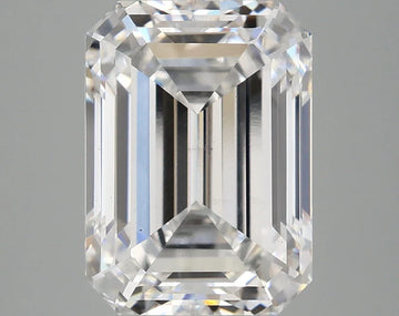 Stylish 5.03 CT Emerald Shape D Color VS1 Clarity Moissanite Diamond For Her Smile