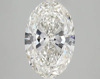 Shiny 3.02 CT Oval Shape H Color VVS2 Clarity Lab grown Diamond For Custom Ring