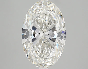 Shiny 3.02 CT Oval Shape H Color VVS2 Clarity Lab grown Diamond For Custom Ring