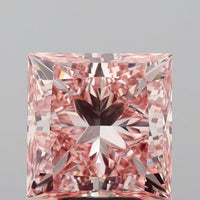 Beautiful 5.02 CT Princess Shape Fancy Intense Pink Color VS1 Clarity Moissanite Diamond For Wedding Ring