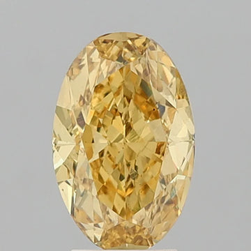 Latest Of 4.00 CT Oval Shape Fancy Vivid Yellow Color VS2 Clarity Moissanite Diamond For True Wait