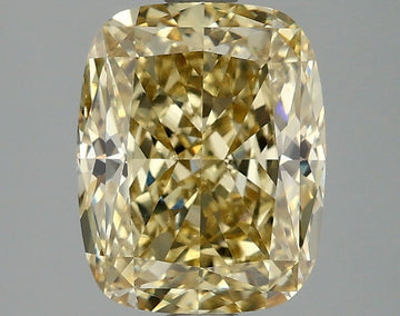 Great 3.01 CT Cushion Shape Fancy Intense Yellow Color VVS2 Clarity Moissanite Diamond For Gift Ring