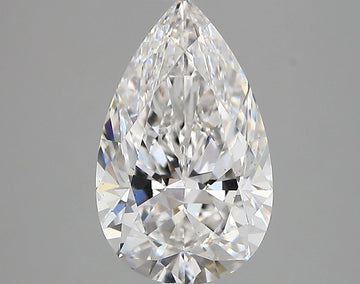 Shiny 3.18 CT Pear Shape D Color VS1 Clarity Moissanite Diamond For Propose Ring