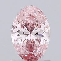 Classic Of 0.90 CT Oval Shape Fancy Intense Pink Color VS2 Clarity Moissanite Diamond For Sweet air