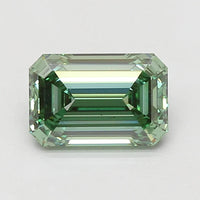 Timeless Of 2.04 CT Emerald Shape Fancy Vivid Green Color VS2 Clarity Moissanite Diamond For Just Light