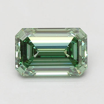 Timeless Of 2.04 CT Emerald Shape Fancy Vivid Green Color VS2 Clarity Moissanite Diamond For Just Light