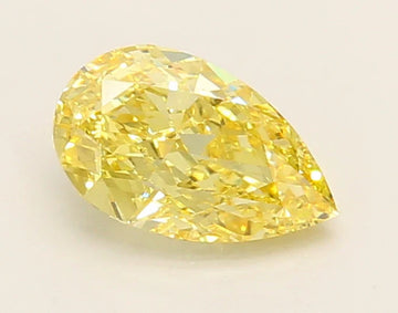 Premium 0.96 CT Pear Shape Fancy Vivid Yellow Color VS2 Clarity Moissanite Diamond For One Touch