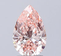 Premium 1.56 CT Pear Shape Fancy Intense Pink Color VVS2 Clarity Moissanite Diamond For Special One Ring