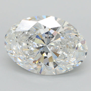 Trendy 3.21 CT Oval Shape D Color VVS1 Clarity Lab grown Diamond For Kind Hours
