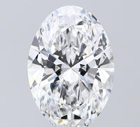 Bright 3.07 CT Oval Shape D Color VS1 Clarity Lab Grown Diamond For Birthday Surprise Ring