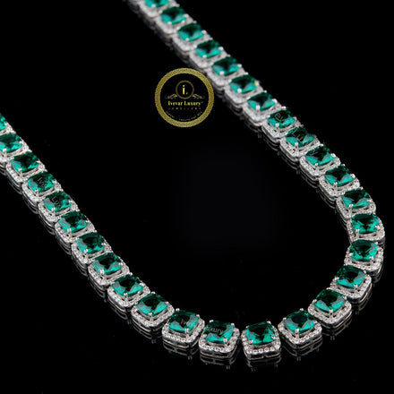 Luxury Moissanite Tennis Chain Iced Out Hip Hop Style