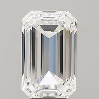 Beautiful 7.05 CT Emerald Shape D Color VS1 Clarity Lab grown Diamond For Birthday Ring