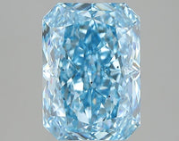 Fantastic Of 4.03 CT Emerald Shape Fancy Vivid Blue Color VS2 Clarity Lab Grown Diamond For Still Nights