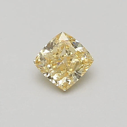 0.38 Ct Cushion Cut Fancy Yellow Moissanite - VVS2 Clarity
