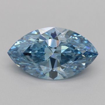 Fantastic Of 3.08 CT Marquise Shape Fancy Vivid Blue Color VS2 Clarity Lab Grown Diamond For Just Us