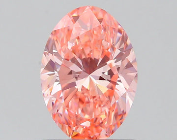 Shiny Of 0.81 CT Oval Shape Fancy Vivid Pink Color VS1 Clarity Moissanite Diamond For wedding Ring