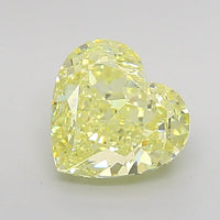 Perfect 2.16 CT Heart Shape Fancy Intense Yellow Color VVS2 Clarity Moissanite Diamond For Cocktail Ring