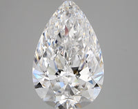 Trendy 3.47 CT Pear Shape D Color VS1 Clarity Moissanite Diamond For Someone Ring