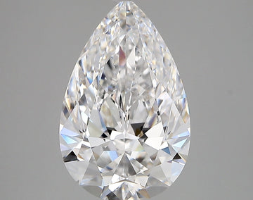 Trendy 3.47 CT Pear Shape D Color VS1 Clarity Moissanite Diamond For Someone Ring