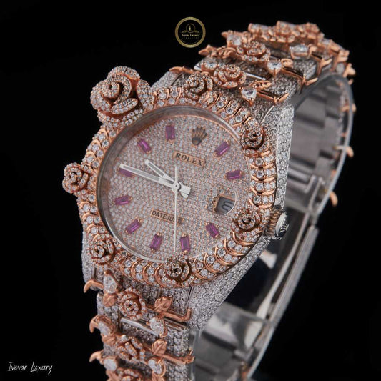 Custom Iced Out Hip Hop Watch for Men Lab Grown VVS Diamonds Ivevar