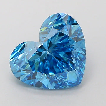 Fantastic Of 3.10 CT Heart Shape Fancy Vivid Blue Color VS2 Clarity Lab Grown Diamond For Shared Quiet