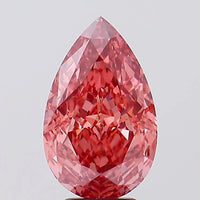 Beauty Of 5.18 CT Pear Shape Fancy Vivid Pink Color VVS2 Clarity Moissanite Diamond For Engagement Ring