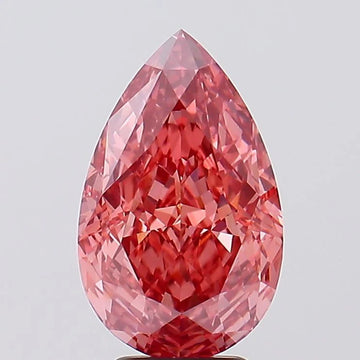 Beauty Of 5.18 CT Pear Shape Fancy Vivid Pink Color VVS2 Clarity Moissanite Diamond For Engagement Ring
