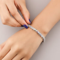 Custom Natural Sapphire Bracelet Set with Brilliant Diamonds By Ivevar