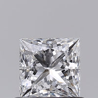 Custom 0.59 CT Princess Shape D Color VVS1 Clarity Lab Grown Diamond For Her Touch