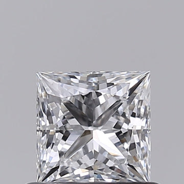 Custom 0.59 CT Princess Shape D Color VVS1 Clarity Lab Grown Diamond For Her Touch