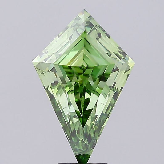 Stunning 5.52 CT Antique Shape Fancy Vivid Green Color VS2 Clarity Moissanite Diamond For Cocktail Ring