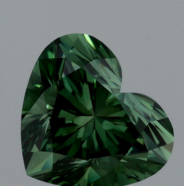 Perfect Of 3.02 CT Heart Shape Fancy Vivid Green Color VS2 Clarity Lab Grown Diamond For That Whisper