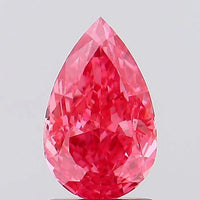 Shiny 1.54 CT Pear Shape Fancy Vivid Pink Color VS1 Clarity Moissanite Diamond For Her Light