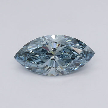 Perfect Of 2.05 CT Marquise Shape Fancy Intense Blue Color VS2 Clarity Lab Grown Diamond For True North