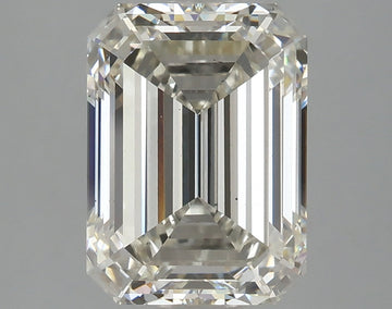 Fantastic 3.83 CT Emerald Shape H Color VS2 Clarity Lab grown Diamond For Special One Ring
