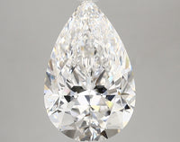 Stylish 3.68 CT Pear Shape D Color VS1 Clarity Moissanite Diamond For Special One Ring